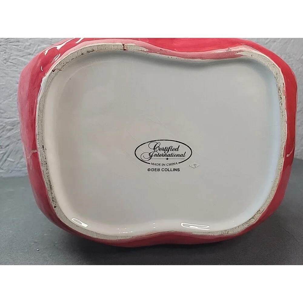 Certified International Cookie Jar Purse Shaped Floral Deb Collins‎